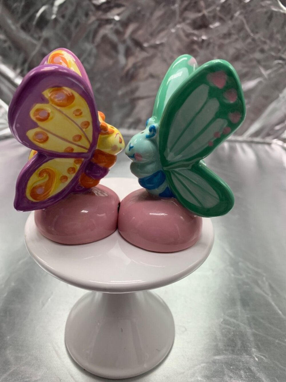 Butterfly Ceramic Salt & Pepper Shakers By Westland Giftware - Mwah!